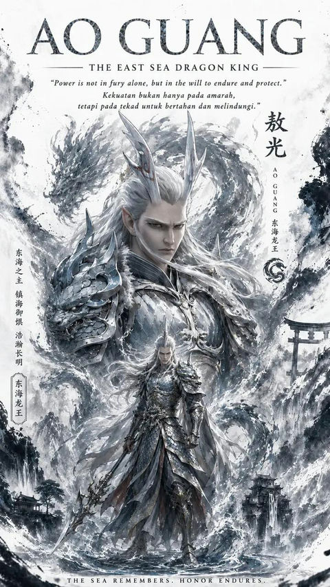 西海龙王敖润史诗奇幻书籍封面